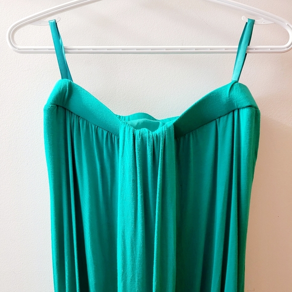 Women's Teal / Green Sleeveless Tube Top - Picture 2 of 6